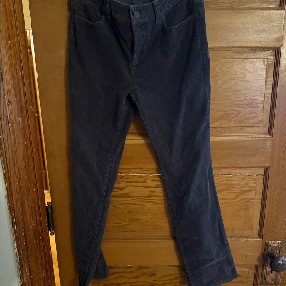 Talbot’s Size 4 Petite Gray Corduroy Plush Pants.